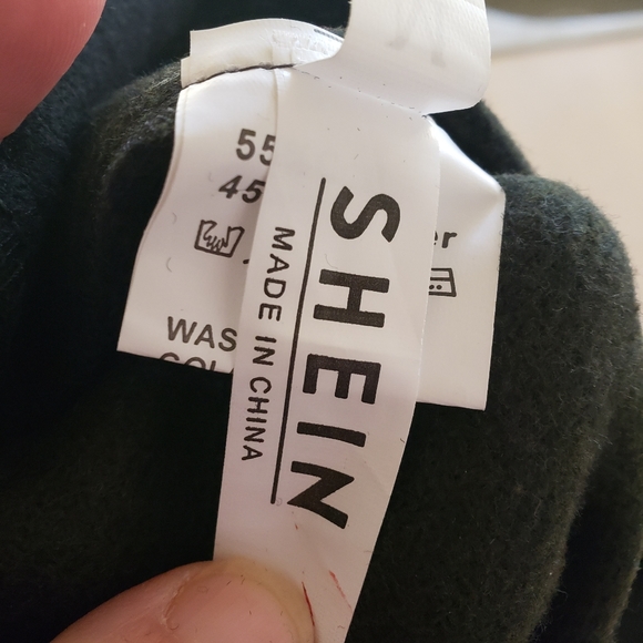 Shein m ruffle neck collar dramatic sleeve buffalo check back zip bell sle… - Picture 7 of 9